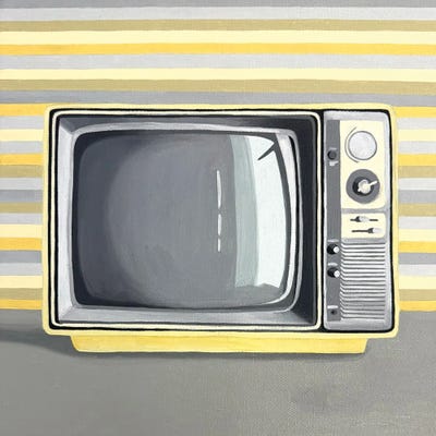 Wood Art Prints: Saturday Morning Cartoons by Tara Barr