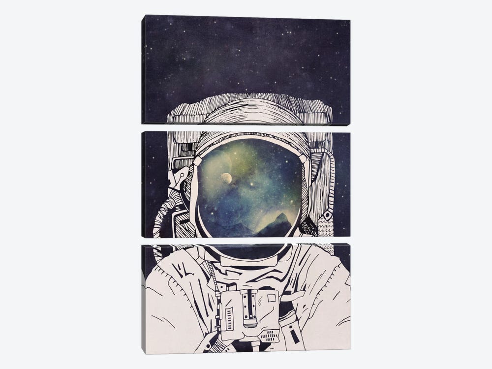 Dreaming Of Space by Tracie Andrews 3-piece Canvas Wall Art