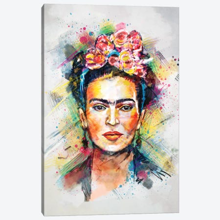 Frida Kahlo Canvas Print #TRC28} by Tracie Andrews Canvas Art