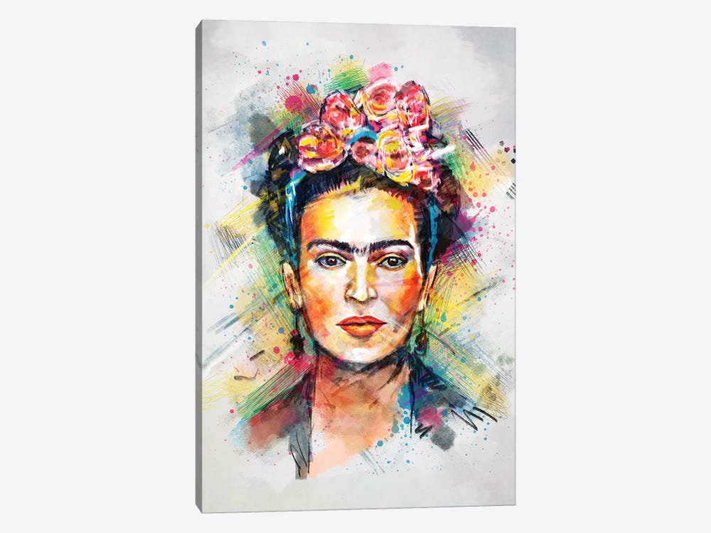 Frida Kahlo by Tracie Andrews 1-piece Canvas Wall Art