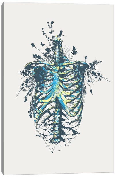 Keep Going Canvas Art Print - Skeleton Art