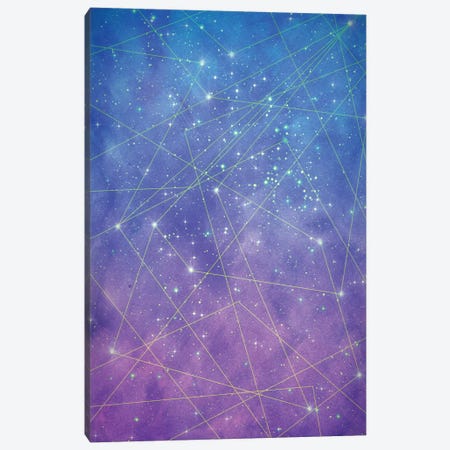 Map Of The Stars Canvas Print #TRC32} by Tracie Andrews Canvas Art Print