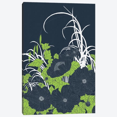 Midnight Flowers Canvas Print #TRC38} by Tracie Andrews Canvas Print