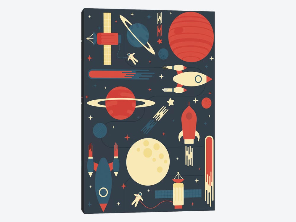 Space Odyssey by Tracie Andrews 1-piece Canvas Art Print