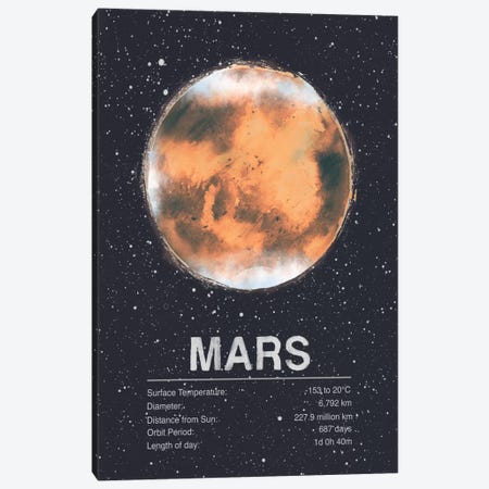 Mars Canvas Print #TRC61} by Tracie Andrews Canvas Artwork
