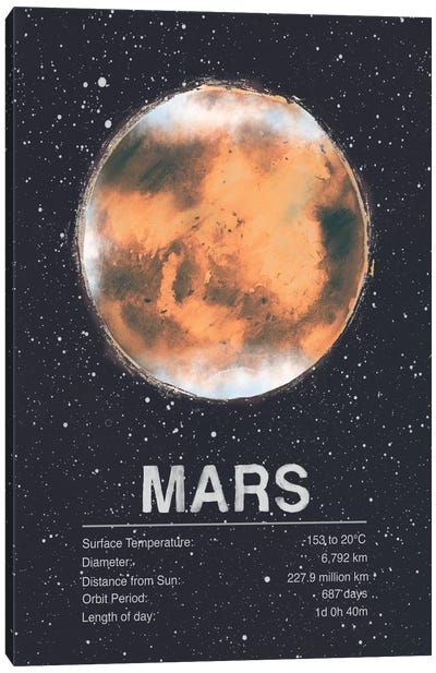 Mars Canvas Art Print