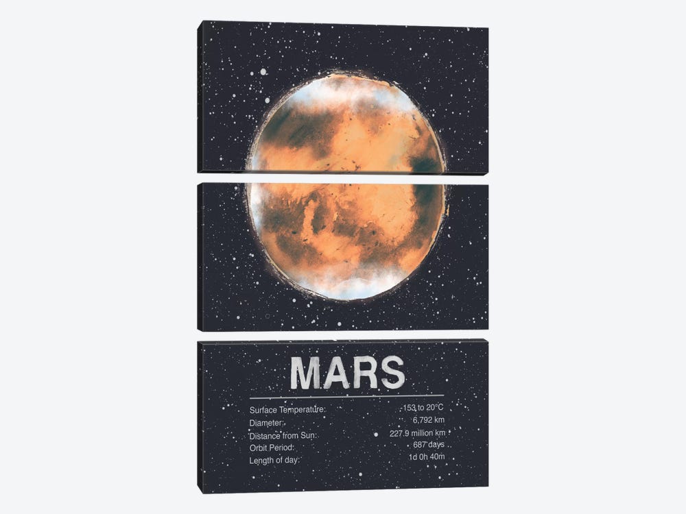 Mars by Tracie Andrews 3-piece Art Print