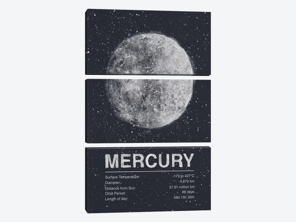 Mercury by Tracie Andrews 3-piece Canvas Art