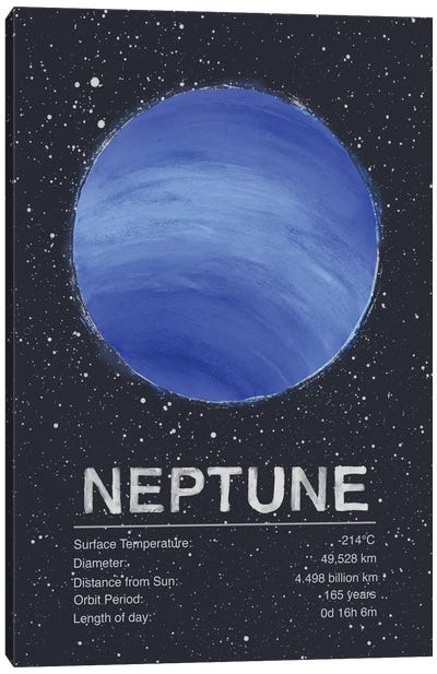 Neptune Canvas Art Print - Science