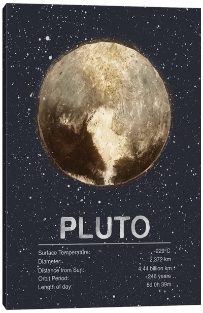 Pluto Canvas Art Print