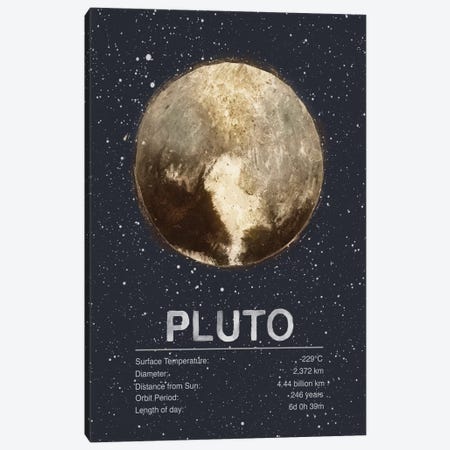 Pluto Canvas Print #TRC64} by Tracie Andrews Canvas Print