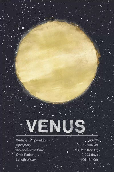 Kids Educational Art: Venus by Tracie Andrews
