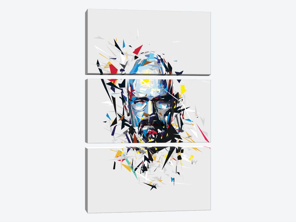 Walter White by Tracie Andrews 3-piece Canvas Art