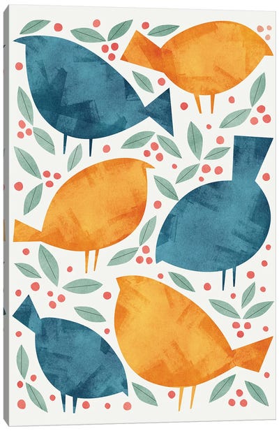 Birds Canvas Art Print - Animal Patterns