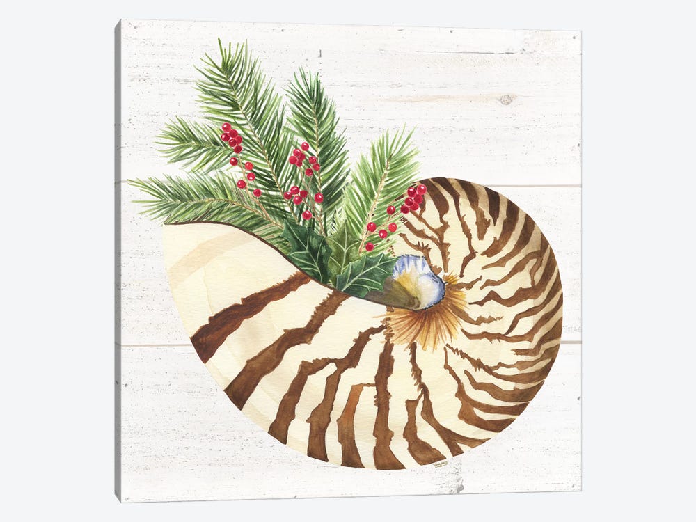 Christmas By The Sea Nautilus by Tara Reed 1-piece Art Print
