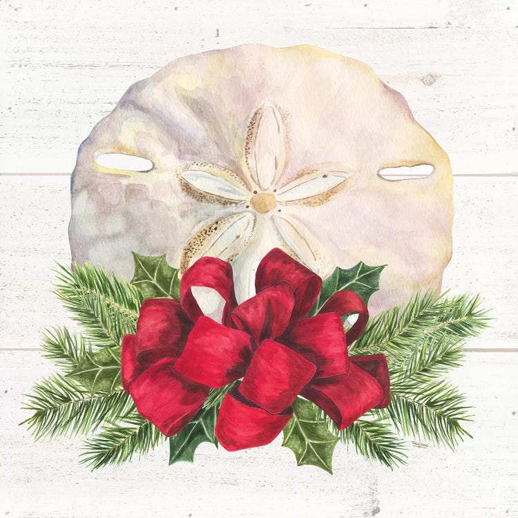 Christmas By The Sea Sanddollar by Tara Reed wall art