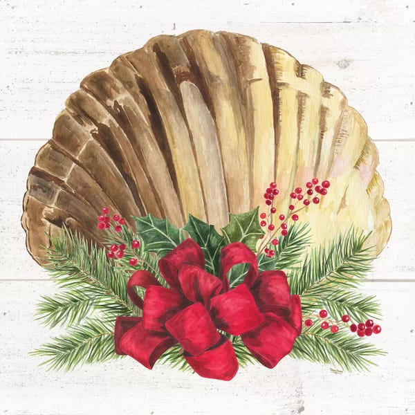 Coastal Christmas: Christmas By The Sea Scallop by Tara Reed