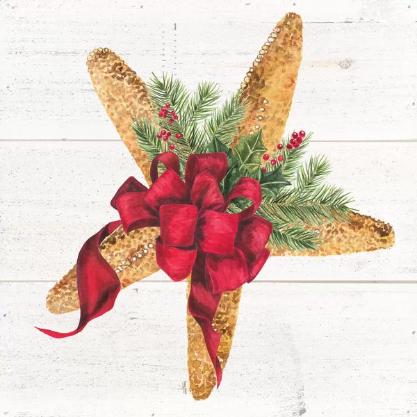 Tara Reed: Christmas By The Sea Starfish square by Tara Reed
