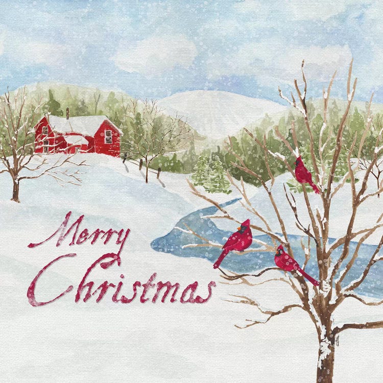 Christmas In The Country IV Merry Christmas by Tara Reed wall art