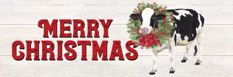 Christmas On The Farm - Merry Christmas by Tara Reed wall art