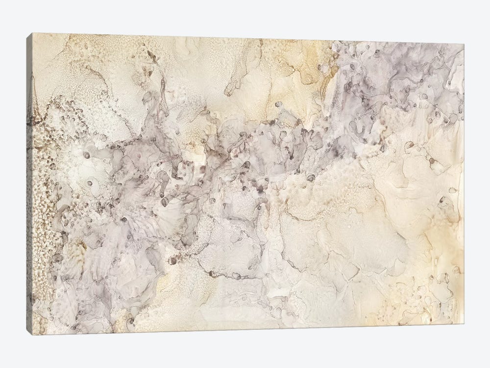 Gold & Silver Mineral Abstract 1-piece Canvas Wall Art