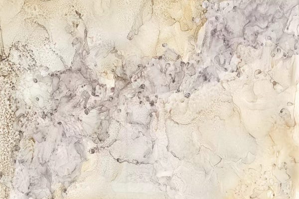 Tara Reed: Gold & Silver Mineral Abstract by Tara Reed