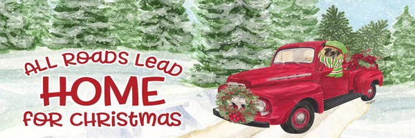 Evergreen Trees: Dog Days Of Christmas - Roads Lead Home by Tara Reed