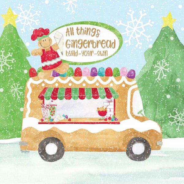 Evergreen Trees: Food Cart Christmas I - Gingerbread by Tara Reed