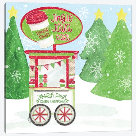 Food Cart Christmas II - Jingle Java Canvas Print #TRE139} by Tara Reed Canvas Art
