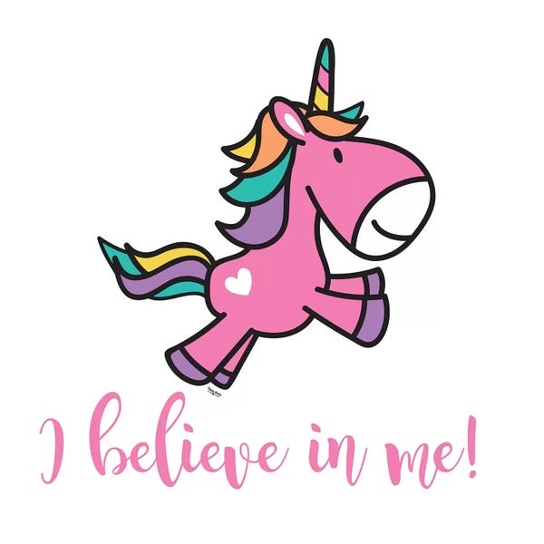 Tara Reed: Happy Unicorn I by Tara Reed