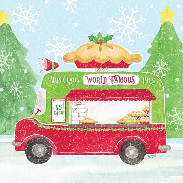 Holiday Décor: Food Cart Christmas III - Mrs Clause Pies by Tara Reed