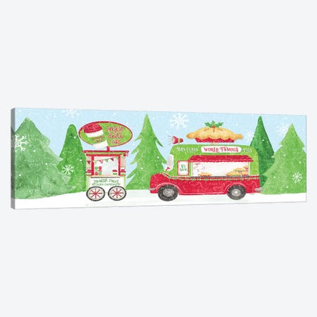 Food Cart Christmas I Canvas Print #TRE142} by Tara Reed Art Print