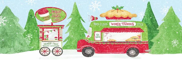 Evergreen Trees: Food Cart Christmas I by Tara Reed