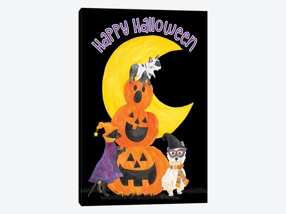 Fright Night Friends - Happy Halloween III by Tara Reed 1-piece Art Print