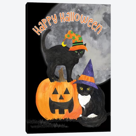 Fright Night Friends - Happy Halloween IV Canvas Print #TRE147} by Tara Reed Canvas Artwork