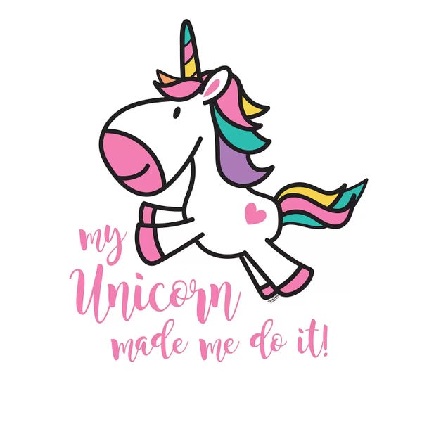 Tara Reed: Happy Unicorn II by Tara Reed
