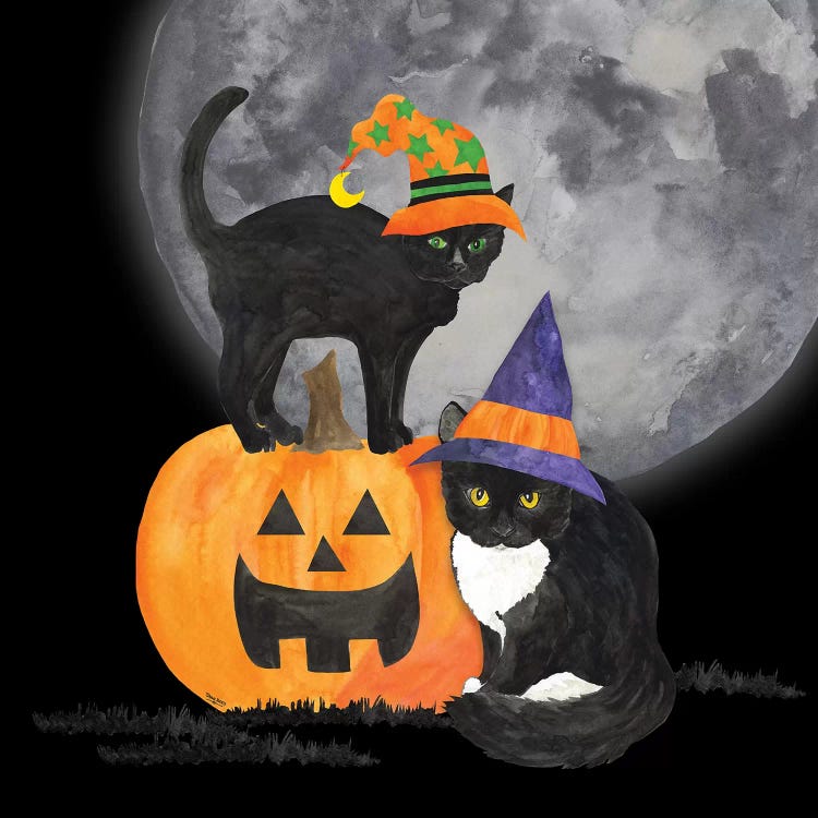 Fright Night Friends I - Black Cat by Tara Reed wall art