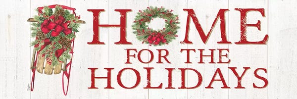 Tara Reed: Home for the Holidays - Sled Sign by Tara Reed