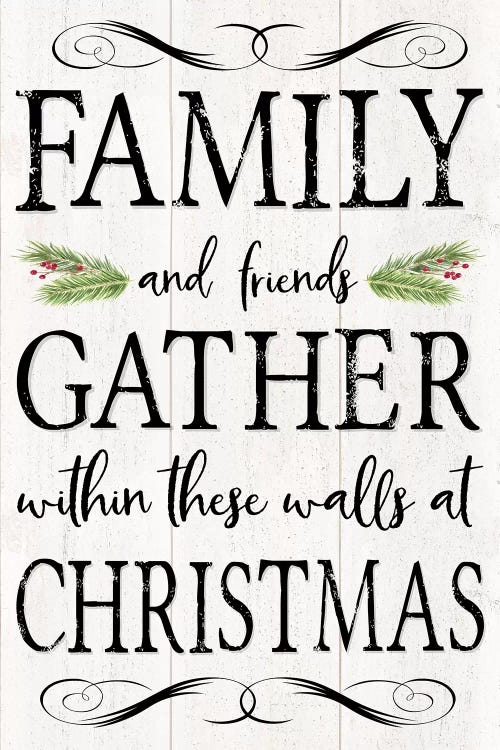 Peaceful Christmas - Family Gathers by Tara Reed wall art