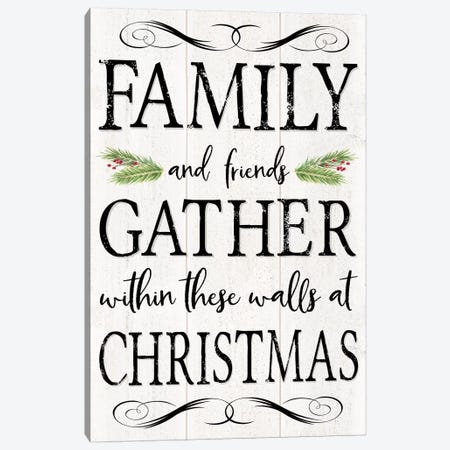 Peaceful Christmas - Family Gathers Canvas Print #TRE160} by Tara Reed Canvas Print