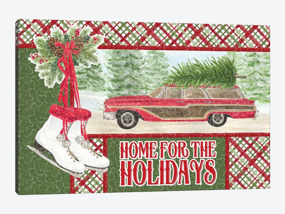 Sleigh Bells Ring - Home for the Holidays by Tara Reed 1-piece Canvas Print