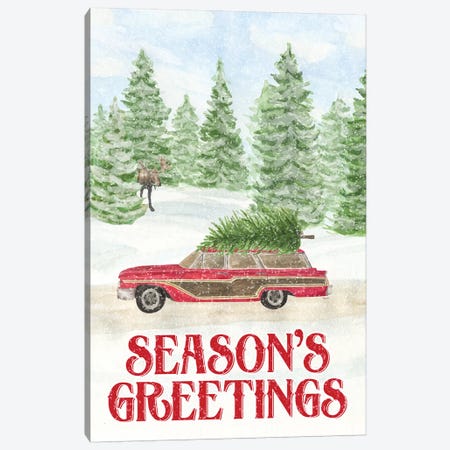 Sleigh Bells Ring - Seasons Greetings Canvas Print #TRE169} by Tara Reed Canvas Art Print