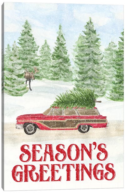 Sleigh Bells Ring - Seasons Greetings Canvas Art Print - Tara Reed