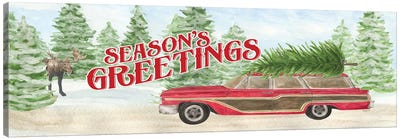 Sleigh Bells Ring - Tree Day Canvas Art Print - Christmas Trees & Wreath Art