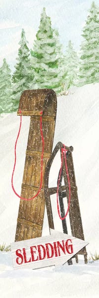 Christmas Signs & Sentiments: Sleigh Bells Ring panel I - Sleigh Ride by Tara Reed