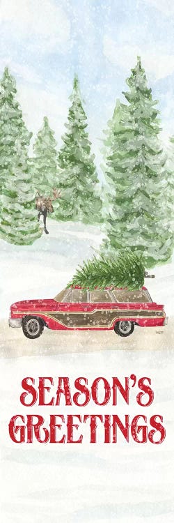 Sleigh Bells Ring panel III - Skating Pond by Tara Reed wall art