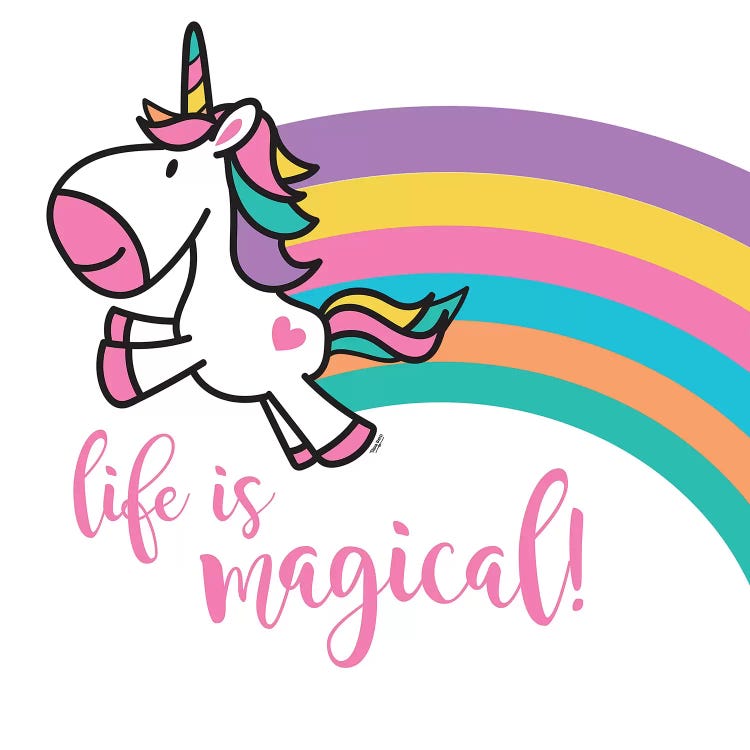 Happy Unicorn Rainbow II