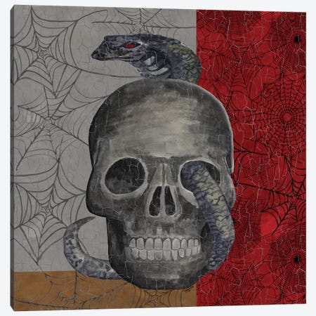 Something Wicked - Skull  Canvas Print #TRE191} by Tara Reed Canvas Art
