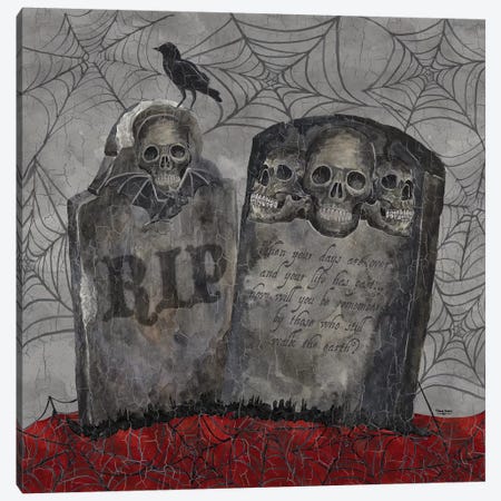 Something Wicked - Tombstones Canvas Print #TRE192} by Tara Reed Canvas Art
