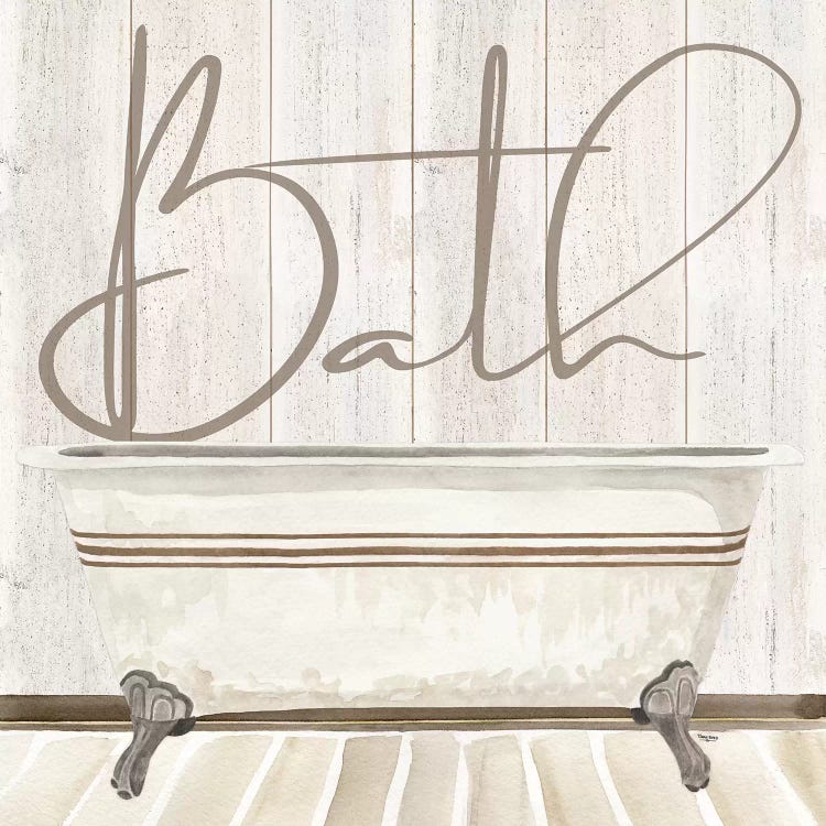 Rustic Bath II Bath by Tara Reed wall art